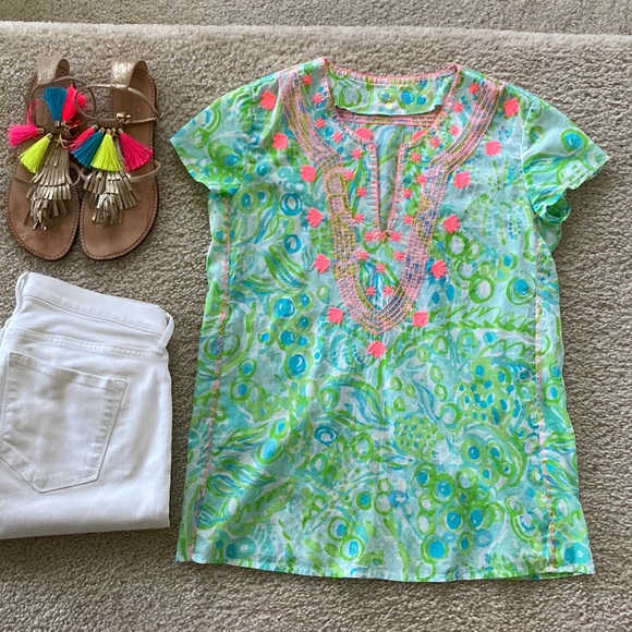 Lilly Pulitzer Tops - Lilly Pulitzer Sea Breeze Tunic